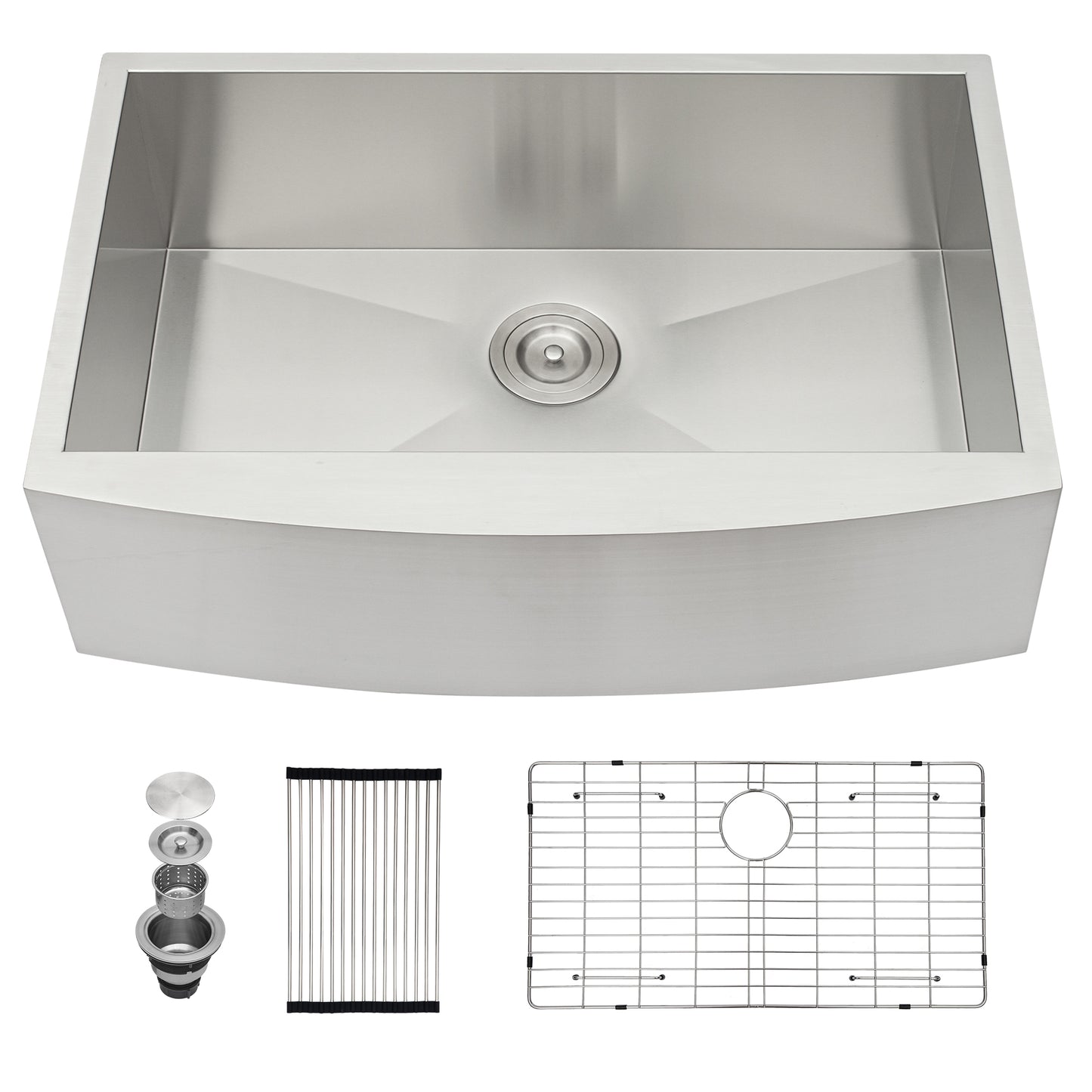 36 Farmhouse Sink - 36 x 20 x 9 Inch Kitchen Sink Stainless Steel 16 gauge Apron Front Kitchen Sink