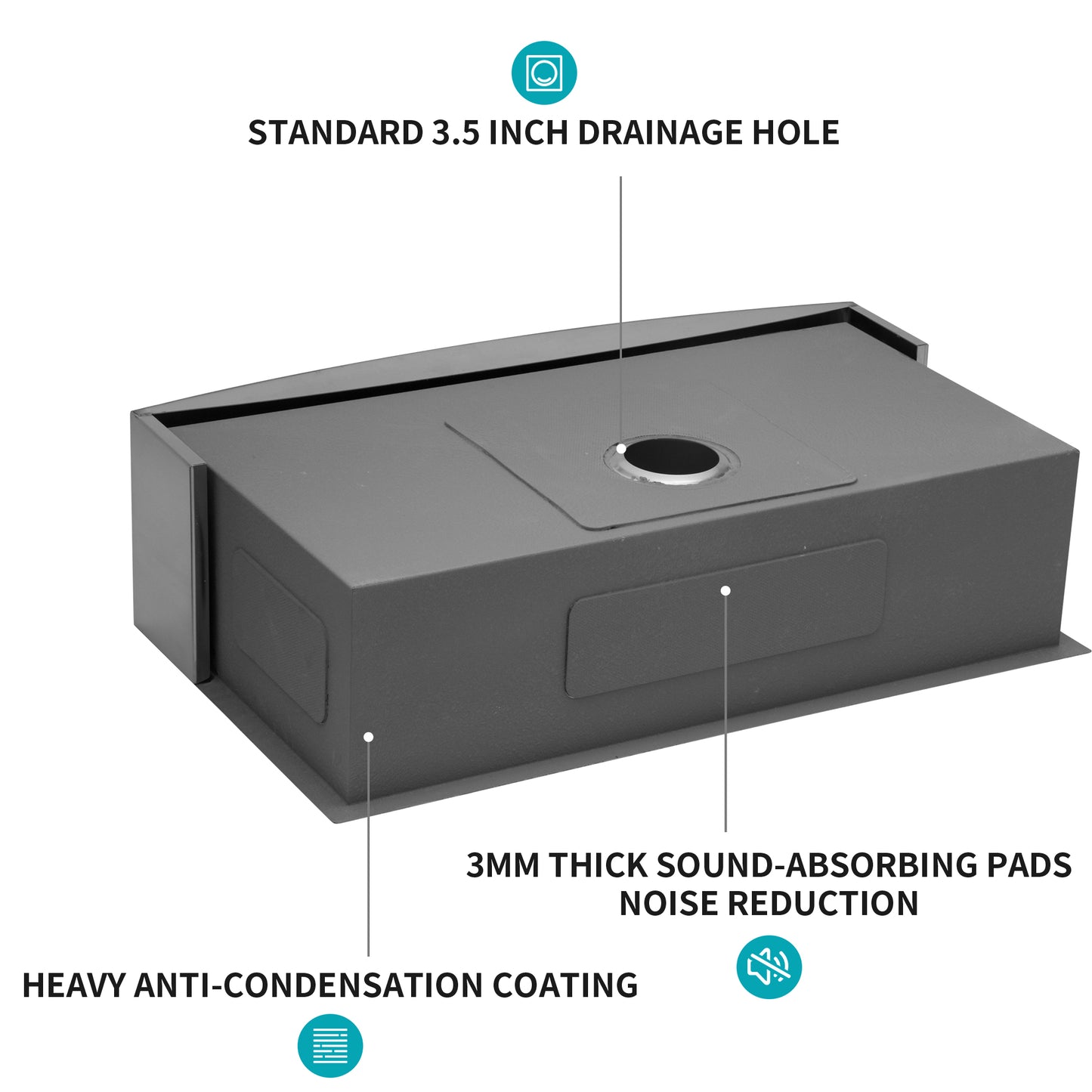 36 Farmhouse Sink - 36 x 20 x 9 Inch Kitchen Sink Stainless Steel 16 gauge Apron Front Kitchen Sink