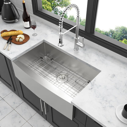 36 Farmhouse Sink - 36 x 20 x 9 Inch Kitchen Sink Stainless Steel 16 gauge Apron Front Kitchen Sink
