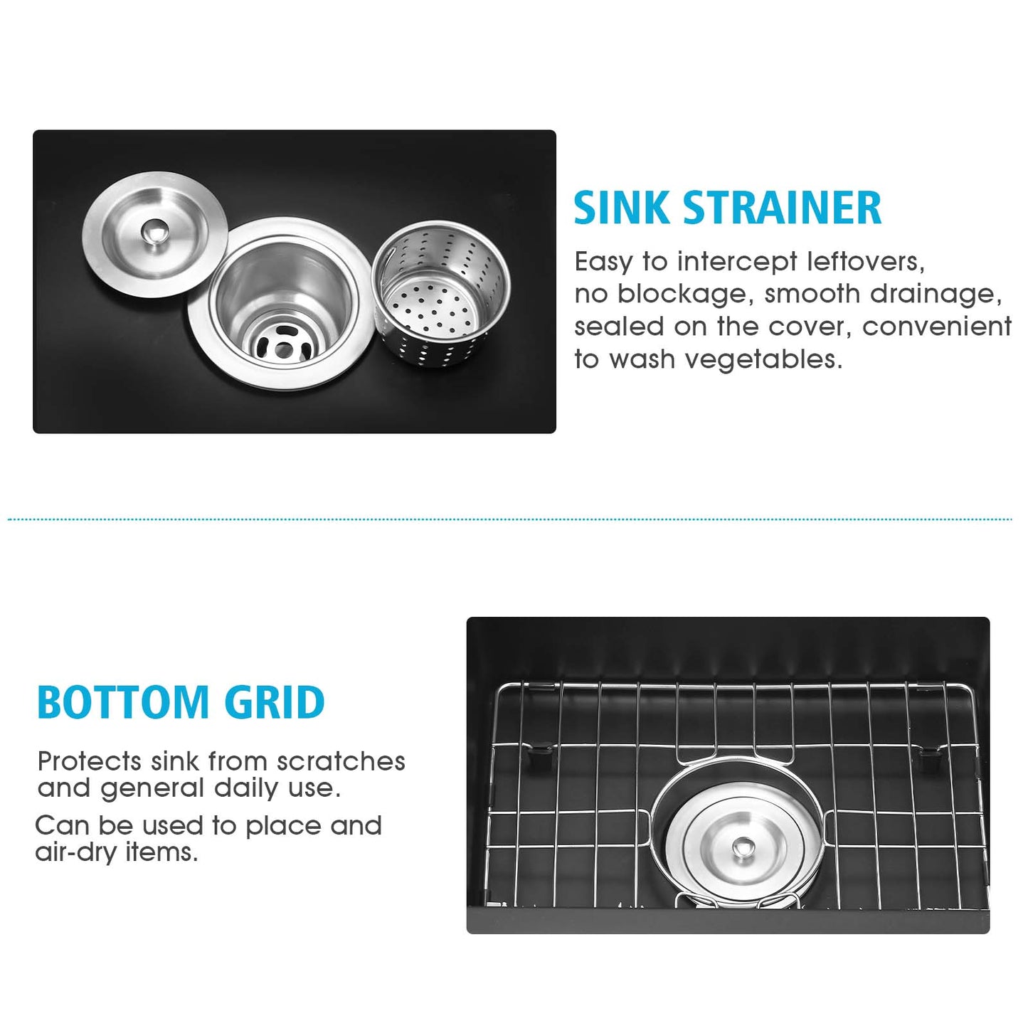 Quartz 13.77" L X 17.71" W Undermount Bar Sink With Basket Strainer