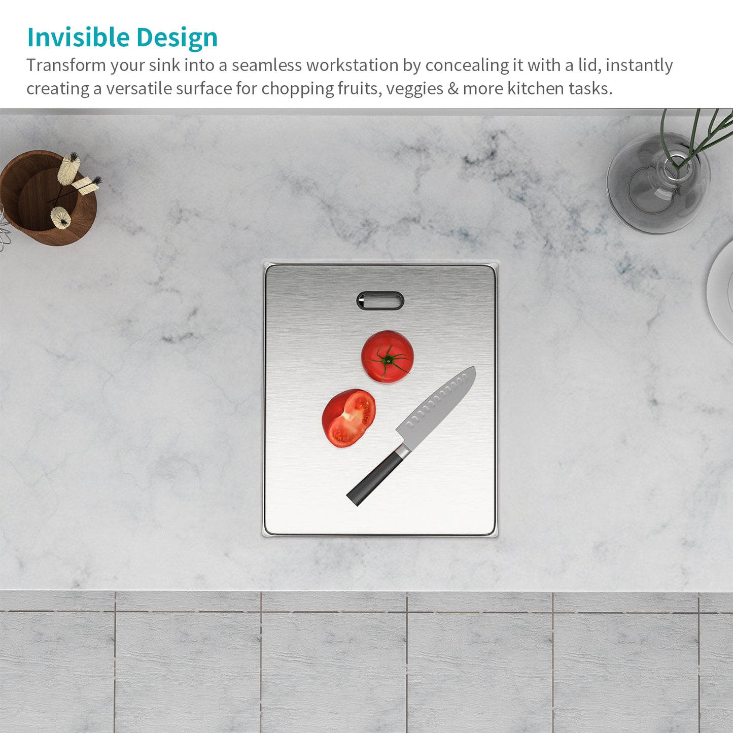 15" Undermount bar Sink with folding faucet - 15 x 17 x 9 inch Single Bowl 16 Gauge Stainless Steel Kitchen Sinks