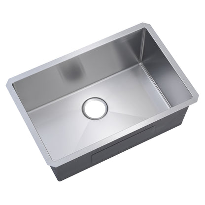 32" L X 19" W Undermount Single Bowl 18 Gauge 304 Stainless Steel Kitchen Sink (Sink Only)
