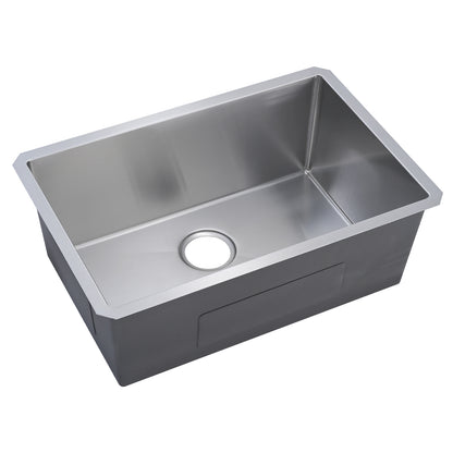 32" L X 19" W Undermount Single Bowl 18 Gauge 304 Stainless Steel Kitchen Sink (Sink Only)