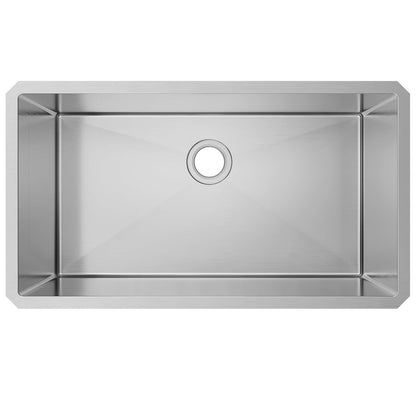 32" L X 19" W Undermount Single Bowl 18 Gauge 304 Stainless Steel Kitchen Sink (Sink Only)