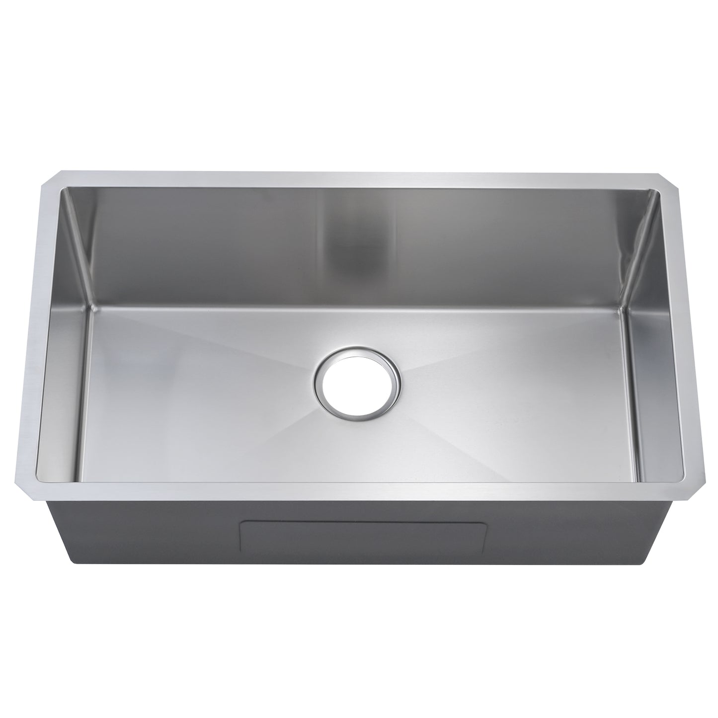 32" L X 19" W Undermount Single Bowl 18 Gauge 304 Stainless Steel Kitchen Sink (Sink Only)