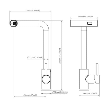 30" Drop-in Kitchen Sink with Pull-Out Faucet and Soap Dispenser - 30 x 22 x 10 inch Single Bowl 16 Gauge Stainless Steel Topmount Kitchen Sink Basin