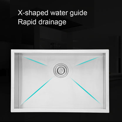 26 Inch Undermount Sink - 26" x 18" x 9" Undermount Stainless Steel Kitchen Sink 16 Gauge 9 Inch Deep Single Bowl Kitchen Sink Basin, Includes Drain Assembly (No Additional Accessories)