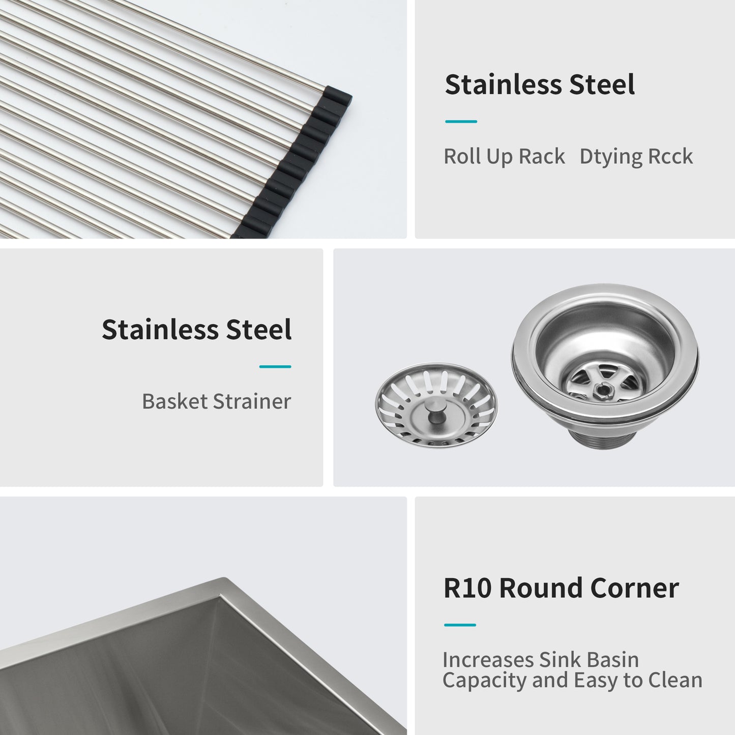 Double Bowl (50/50) Farmhouse Sink- 36" x 20" x 9" Stainless Steel Apron Front Kitchen Sink 16 Gauge with Two 9" Deep Basin