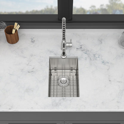 12 Inch Undermount Sink - 12" x 18" x 8" Undermount Stainless Steel Kitchen Sink 16 Gauge 8 Inch Deep Single Bowl Kitchen Sink Basin