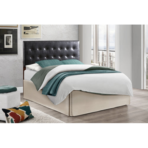 Stylish Black Upholstered Headboard For Bedrooms