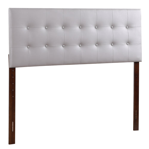 Queen Bed Headboard For Modern Comfort, Light Grey