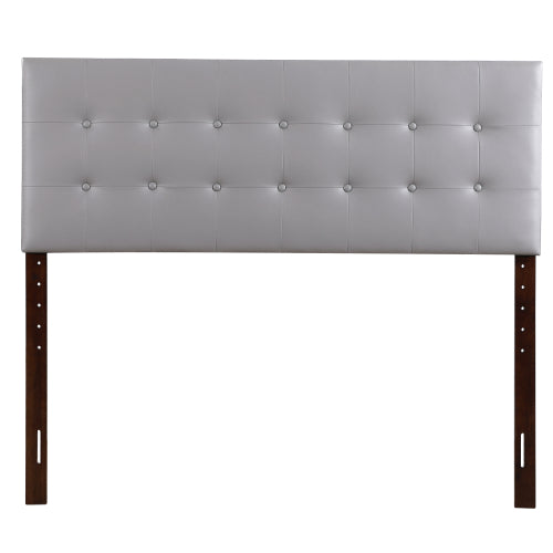 Queen Bed Headboard For Modern Comfort, Light Grey