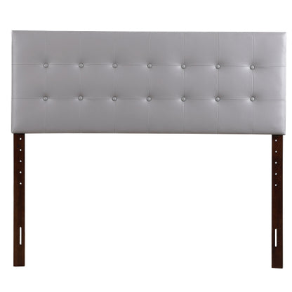 Queen Bed Headboard For Modern Comfort, Light Grey