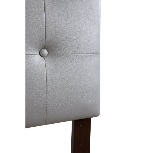 Queen Bed Headboard For Modern Comfort, Light Grey
