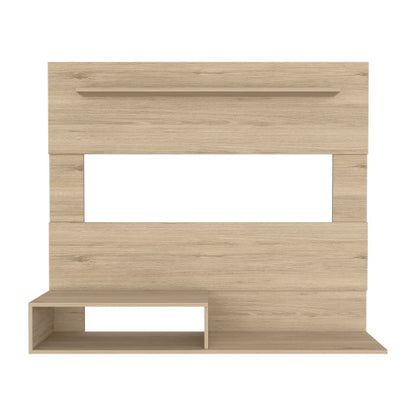 43.3 Inch Light Pine Floating Wall Entertainment Center for TVs Up To 55 Inch