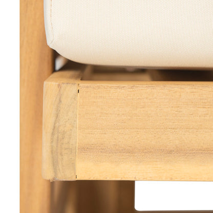 Royal Wood Club Chair, Beige