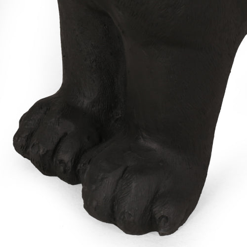 DOG BENCH, Outdoor Bench, Matte Black + Black, No Assembly Required