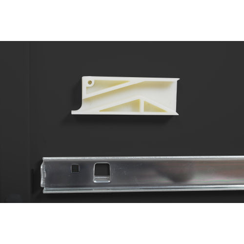 2 Drawer Metal File Cabinet with Lock for Letter Legal A4 Files Black