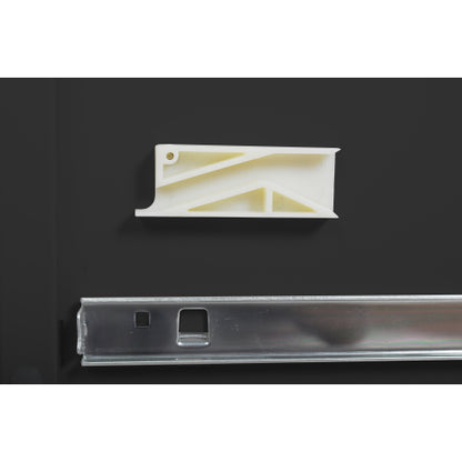 2 Drawer Metal File Cabinet with Lock for Letter Legal A4 Files Black