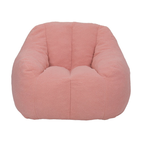Tufted Faux Fur Memory Foam Bean Bag Chair with Armrests for Adults Kids Dorm Apartment Living Room