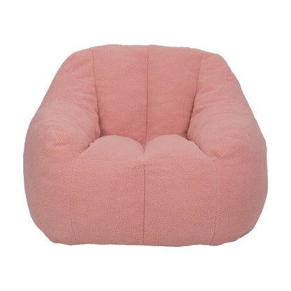 Tufted Faux Fur Memory Foam Bean Bag Chair with Armrests for Adults Kids Dorm Apartment Living Room