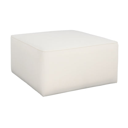 Corduroy Ottoman Square Upholstered Accent Stool for Living Room Bedroom