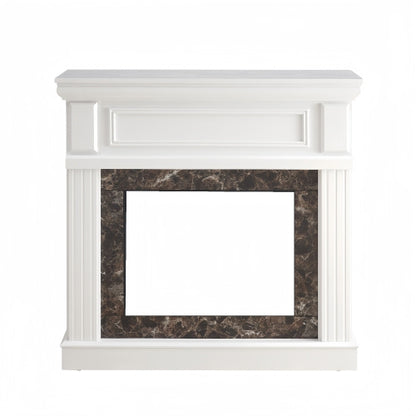 Only Mantel (NOT INCLUDED 23" FIREPLACE) -White,41.34"W*14"D*40"H