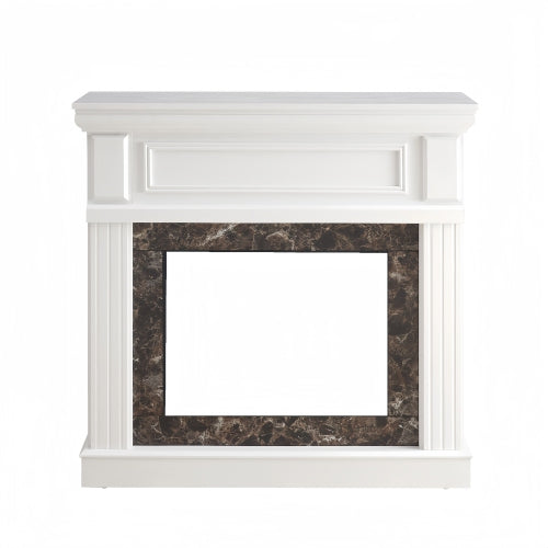 Only Mantel (NOT INCLUDED 23" FIREPLACE) -White,41.34"W*14"D*40"H