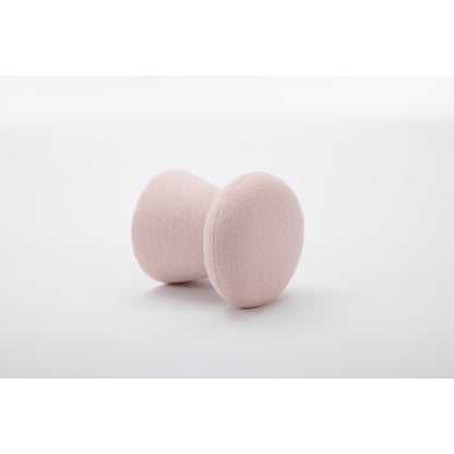 Pink Teddy Mushroom Swivel Ottoman, Wooden Frame 250 LBS Foot Stool Fully Assembled