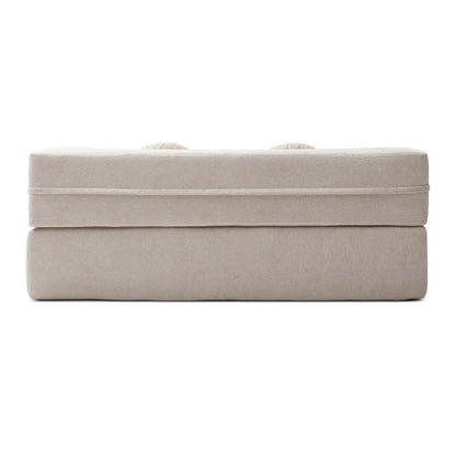 Khaki TwinSize Folding Floor SofaBed Futon Loveseat,No Assembly