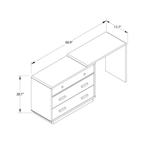 3 Drawer Dresser and Desk