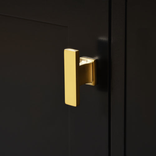 36'' Bathroom Vanity with Ceramic Sink Combo Set,Modern Freestanding Single Bathroom Cabinet with 4 Drawers & 2 Cabinets,Storage Cabinet for Bathroom, Solid Wood Frame Vanity Set, Black