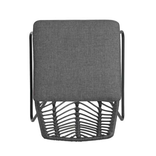 DEJA CHAIR,2PCS with 2 Cushions,Gray