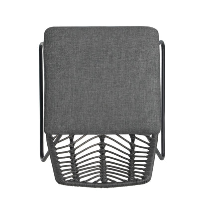 DEJA CHAIR,2PCS with 2 Cushions,Gray