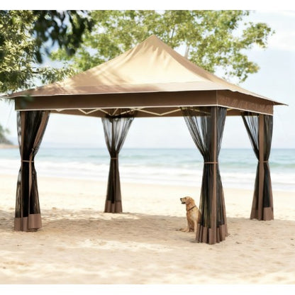 Adjustable Height Pop Up Tent,Canopy Tent with Mesh Netting,with Carry Bag,for Garden,Patio