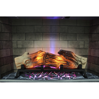 28 inch Electric Fireplace Insert, multicolored flames