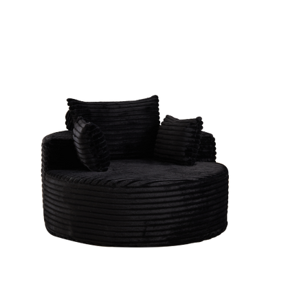 50"L Corduroy Sponge single sofa,No Assembly Required,Fluffy Modern Sleeper Chair for Living room, Bedroom, Lounge and Projection Room(Not a swivel chair.)