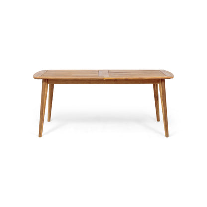 Outdoor Acacia Wood Expandable Dining Table, Teak
