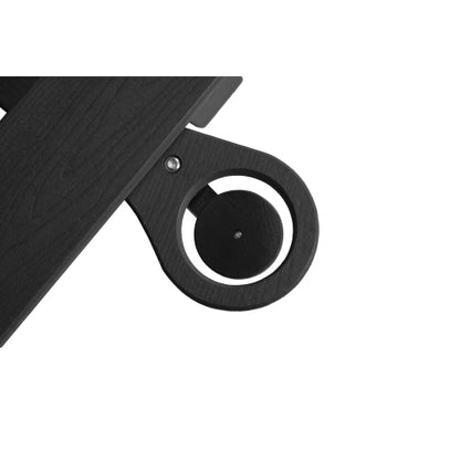 Lounge Chair with Side Table, 3-Piece Oversized Chaise Lounge Chair Set ,Black