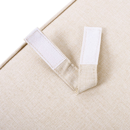 Patio Lounge Chair, Outdoor Club Chair with Beige Cushion and White Acacia Wood Frame