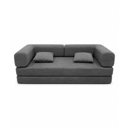 Multifunctional Convertible Corduroy 2-Seat Sofa Bed, Wide-Body Pure Sponge Compression Sofa for Small Space