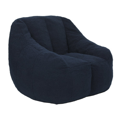Tufted Faux Fur Memory Foam Bean Bag Chair with Armrests for Adults Kids Dorm Apartment Living Room