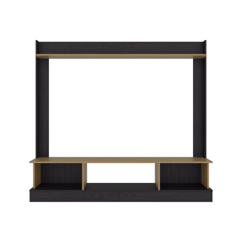 Berea 65" TV Entertainment Center Modern Media Console with Storage for Gaming & wenge and natural oak
