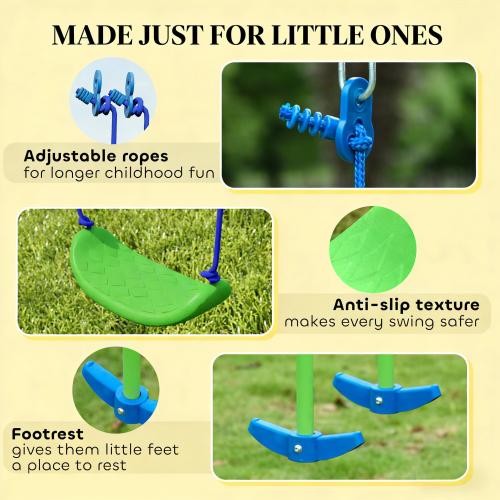 Outdoor Heavy Duty Swing Set,Metal Swing Set