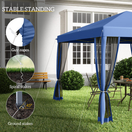 Height Adjustable Pop Up Canopy Tent,Instant Gazebo,Screen House Room with Carry Bag