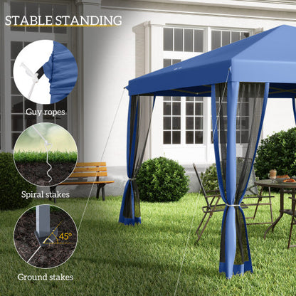 Height Adjustable Pop Up Canopy Tent,Instant Gazebo,Screen House Room with Carry Bag