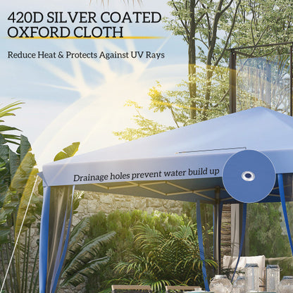 Height Adjustable Pop Up Canopy Tent,Instant Gazebo,Screen House Room with Carry Bag