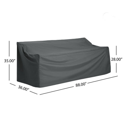 SHEILD PATIO OUTDOOR 3 SEATER COVER, DARK GRAY