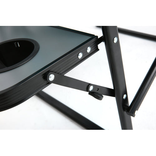 Camping Directors Chair, Heavy Duty,Oversized Portable Folding Chair with Side Table, Pocket for Beach, Fishing,Trip,Picnic,Lawn Blue