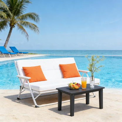 Patio Table,Rectangle Outdoor Coffee Table